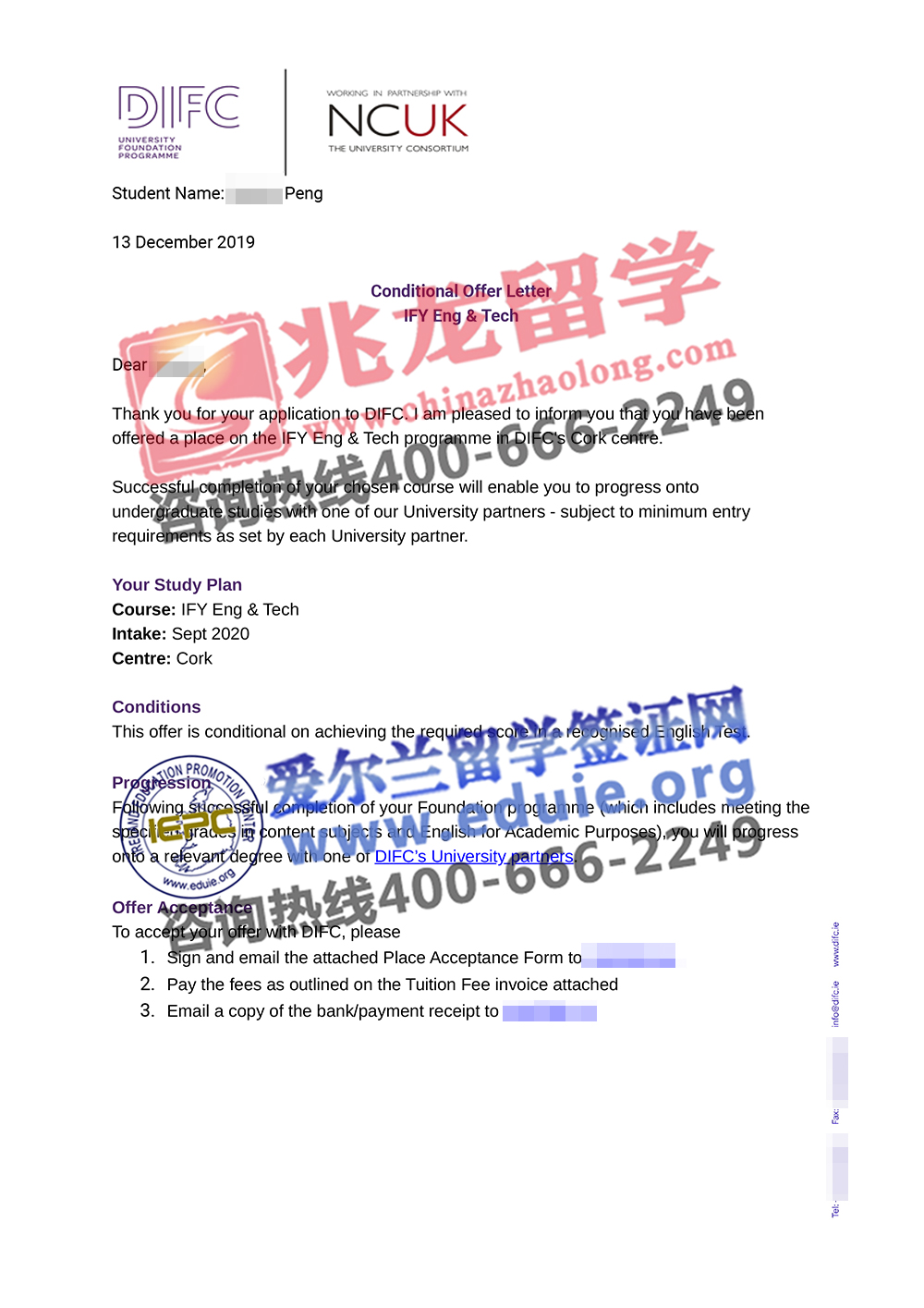 彭yaohui都柏林国际预科学院-DIFC-工程技术基础-本预-Offer-兆龙留学.jpg